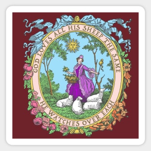 God Loves All His Sheep - The Shepherdess Sticker